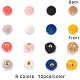PandaHall Elite 80pcs 8 Colors Fabric Fur Metallic Pompoms Earrings Charms DIY Fluffy Ball for Tassel Earrings Charm Pendant Jewelry Making WOVE-PH0001-07-4