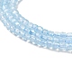 Natural Topaz Crystal Beads Strands G-P514-B02-01-4