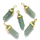 Natural Green Aventurine Double Terminated Pointed Pendants G-G902-B16-1