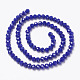 Chapelets de perles en verre opaque de couleur unie EGLA-A034-P3mm-D07-2