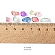 6 couleurs perles de verre imitation aigue-marine & perles de verre peintes au four GLAA-FS0001-08-2