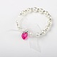 Rondes acryliques perles enfants s'étendent bracelets BJEW-JB01389-2