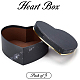 BENECREAT 3 Mixed Size Black Heart-Shape Marble Cardboard Boxes Treat Favor Gift Box for Thanksgiving CON-BC0006-17A-5