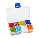 8 cuentas de semillas de vidrio de colores SEED-YW0001-60-6