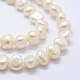 Fili di perle di perle d'acqua dolce coltivate naturali PEAR-K004-11A-3