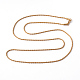 304 Stainless Steel Rope Chain Necklaces NJEW-F196-13G-2