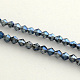 Chapelets de perles en verre électroplaqué EGLA-R094-4mm-M2-3