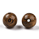 Perles en bois de wengé naturel WOOD-S659-17-LF-2