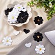 GORGECRAFT 60Pcs Iron on Patches Sunflower Heart Patches Sew on Computerized Embroidery Mini Flower Embroidery Appliques Costume Accessories for Clothing Repair Decorations DIY Craft DIY-GF0006-77-4