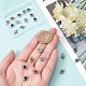 SUNNYCLUE 1 Box 24Pcs Rhinestone Connector Charm Rhinestone Connectors Stainless Steel Link Connectors Flat Round Linking Charms for Jewelry Making Charms Women DIY Necklace Bracelet Earring Crafts STAS-SC0004-34-3