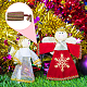 Superfindings 2 карты 2 цвета рождественская плетеная кружевная лента из полиэстера OCOR-FH0001-22-5