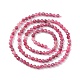 Naturels rouges perles de tourmaline brins G-A021-01B-2