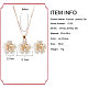 Trendy Women's Stud Earrings and Pendant Necklaces Jewerly Sets SJEW-L192-21-6