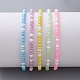 Bracelets extensibles pour enfants en perles de verre BJEW-JB04824-2