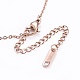 304 Stainless Steel Pendant Necklaces NJEW-I232-10RG-4