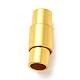 真鍮製ロッキングチューブマグネットクラスプ  コラム  ミックスカラー  15x6mm  穴：4mm MC078-M-4