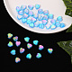100pcs perles acryliques transparentes écologiques TACR-YW0001-07F-7