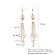 Natural Pearl Dangle Earrings EJEW-JE03983-2