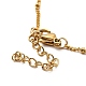 Bracelet de cheville à maillons de perles ccb AJEW-C021-04G-5