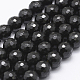 Naturali nera perle di tormalina fili G-J373-26-10mm-1