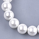 Pulseras elásticas con cuentas de perlas de concha BJEW-S134-107B-03-2