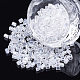 2~2.5x2.5カットガラスシードビーズ  透明色は光沢の  丸い穴  六角  透明  1mm  穴：450mm  約{1} G /袋 SEED-S018-11A-1