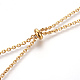 304 Stainless Steel Lariat Necklaces NJEW-O107-05G-4