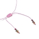 Bracelets de perles tressées en perles d'imitation de verre et graines WO2637-14-3