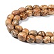 Chapelets de perles en jaspe avec images naturelles G-C038-02B-4