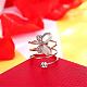 Delicate Tin Alloy Butterfly Finger Rings RJEW-BB26383-7A-3