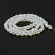 Faceted Drum Opalite Glass Beads Strands GLAA-A032-6mm-03-2