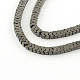 Electroplate Non-magnetic Synthetic Hematite Wavy Bead Strands G-S203-05H-1