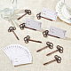 CHGCRAFT 40Pcs Skeleton Key Bottle Opener Place Card Holders Multi Function Vintage Including 20Pcs Paper Card 70x40x0.1mm for Weddings Table Name Cards DJEW-WH0037-73-4