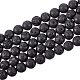 Synthetic Lava Rock Beads Strands G-S277-10mm-01-1
