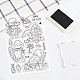 PandaHall Gnome Beach Pattern Clear Stamps DIY-WH0167-56-689-3