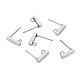 Accessoires de puces d'oreilles en 304 acier inoxydable STAS-I150-03P-1