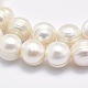 Brins de perles de culture d'eau douce naturelles PEAR-F007-01-3