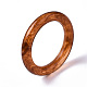 透明樹脂指輪  天然石風  サドルブラウン  usサイズ6 3/4(17.1mm) X-RJEW-T013-002-F01-4