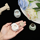 CHGCRAFT 3Pcs 3Colors Tree of Life Mini Porcelain Urn Small Cremation Urn Memorial Keepsake Ash Holder with Iron Pull Ring for Human Pet Ashes AJEW-CA0003-29-3