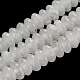 Natürliche weiße Jade perlen Stränge G-Z030-A11-01-1