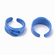 Spray Painted Alloy Cuff Rings RJEW-T011-34D-RS-2
