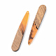 Pendentifs en bois de résine et de noyer X-RESI-S389-039A-A01-2