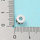 Perles de placage en laiton avec zircone cubique de micro pave KK-A196-04S-4