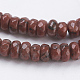 Rosso naturale perline di diaspro fili G-P355-09-3