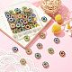 60Pcs 6 Colors Rhinestone Buttons RB-YW0001-08-5