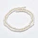 Fili di perle di perle d'acqua dolce coltivate naturali PEAR-F007-61-2