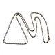 304 de acero inoxidable collares de cadena caja de la cadena de Venecia NJEW-E049-03P-2
