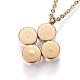 304 Stainless Steel Pendant Necklaces NJEW-N0071-33G-01-2