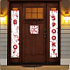 Panneau suspendu en polyester pour décorations de porche de porte d'entrée de bureau à domicile HJEW-WH0023-013-6