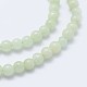 Perles de jadéite naturel brins G-I206-53-4mm-3